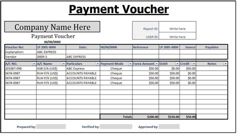 payment voucher meaning